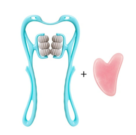 Six-Wheel Neck & Shoulder Manual Massager – Relax Anytime, Anywhere