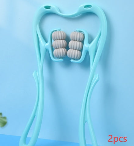 Six-Wheel Neck & Shoulder Manual Massager – Relax Anytime, Anywhere